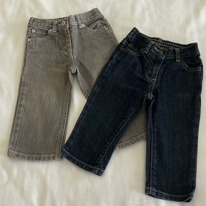 2 pairs of Janie and Jack jeans.